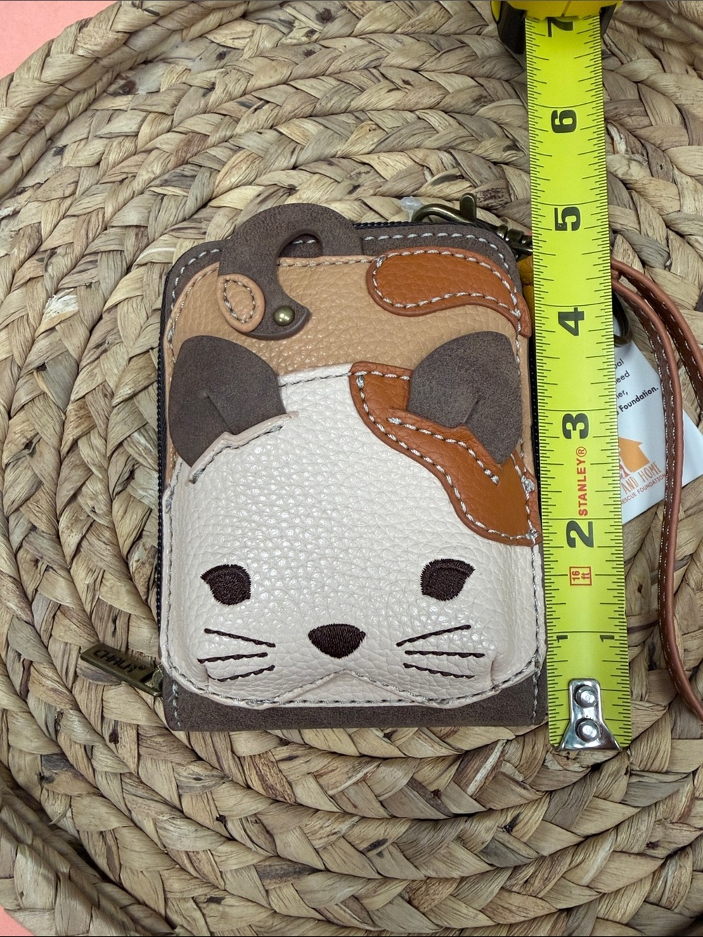 NWT Chala Cute - C Credit Card Holder Wallet Wristlet - Calico Cat - Picture 6 of 6
